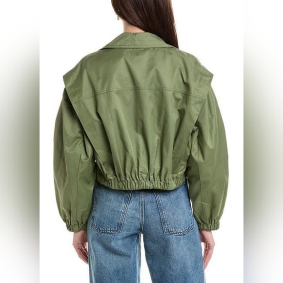 NWOT Free People Looking Glass Trench Coat in Loden Green✨ Medium ✨ $148 - Picture 3 of 8